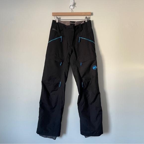 MAMMUT Robella DryTech Ski Pants Black W’s Insulated Winter Snowboarder FLAW - Picture 2 of 10